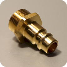 Штуцер быстросъемный с наружной резьбой 3/8", LUDECKE, 131008300038, ES 38 NA